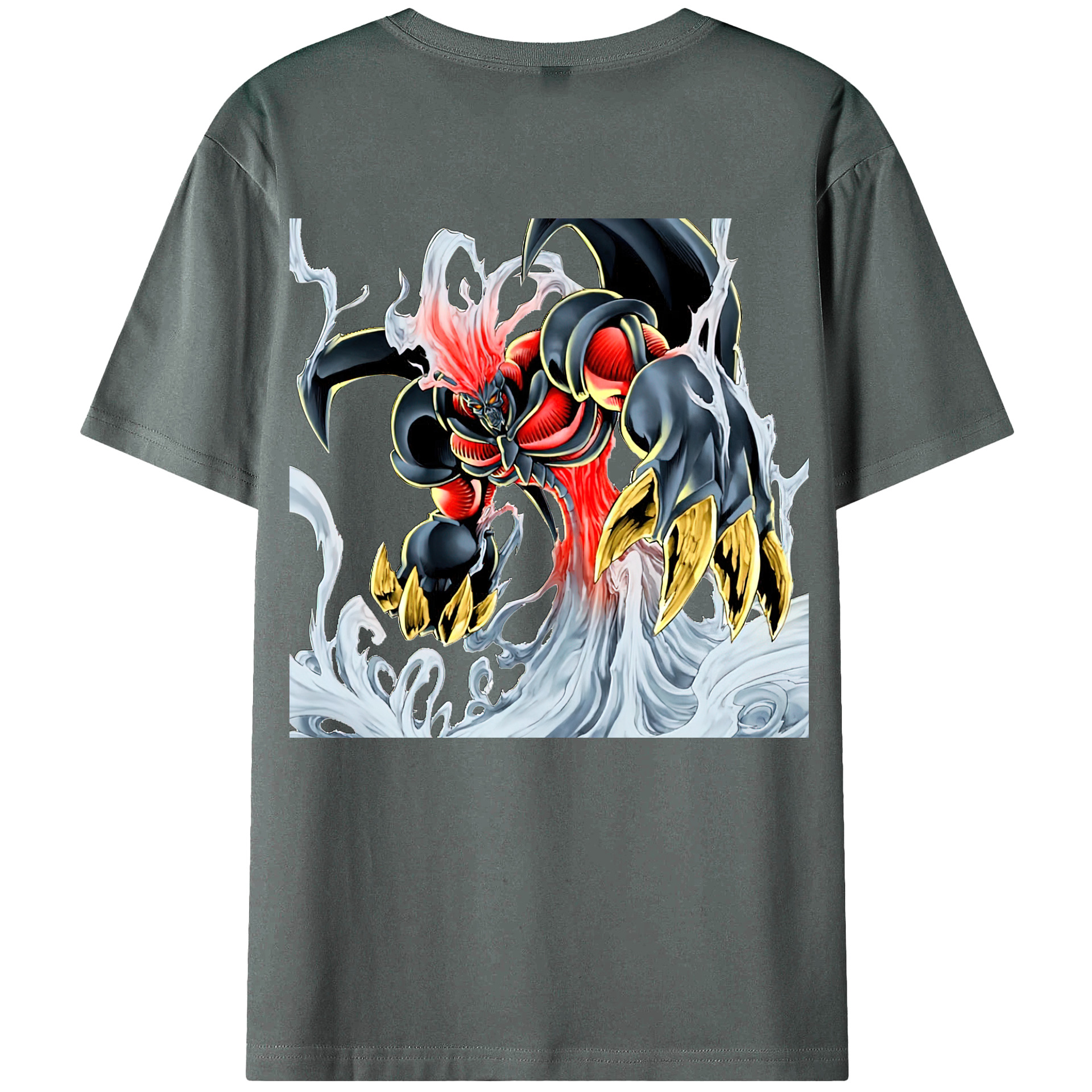 （画像用） 遊☆戯☆王 Yu-Gi-Oh! 綿100％ メンズ半袖Tシャツ（バックプリント） 通気性